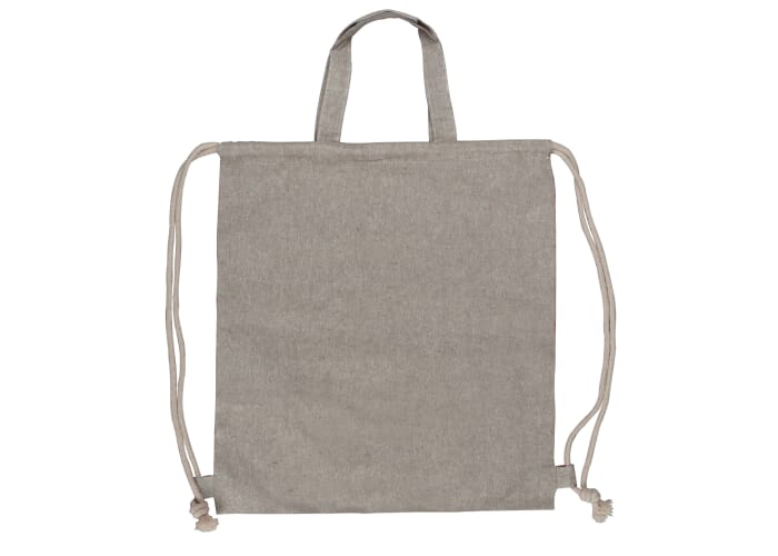 Sac promotionnel coton recyclé 140g Gris clair